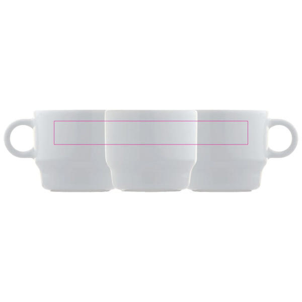 Kopp & tefat triangel Satellite 180 ml: Runt om