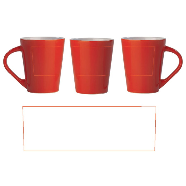 Mugg Nice Klarröd 270 ml: Runt om