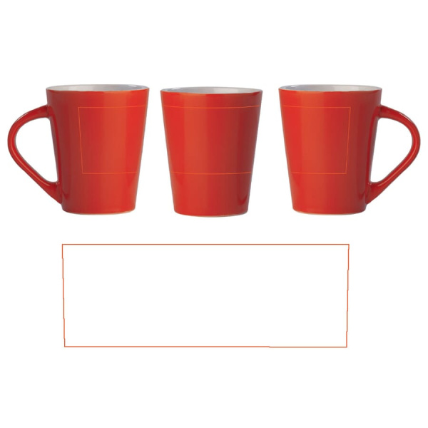 Mugg Nice Klarröd 270 ml: Runt om