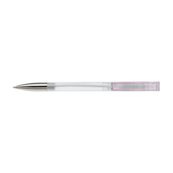 Nash ball pen metal tip transparent: on the clip