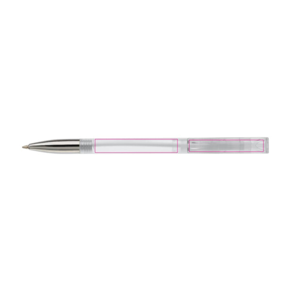 Nash ball pen metal tip transparent: in the extension of the clip on the clip