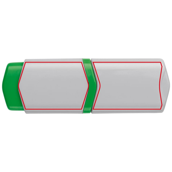 Markeride komplekt 4 tk 75 mm: tekstimarker roheline külg 1