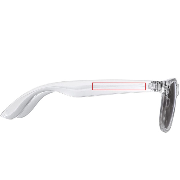 Sunglasses Bradley transparent UV400: 1 cm from right hinge