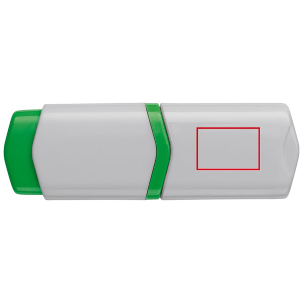 Markeride komplekt 4 tk 75 mm: roheline tekstimarker kapotil