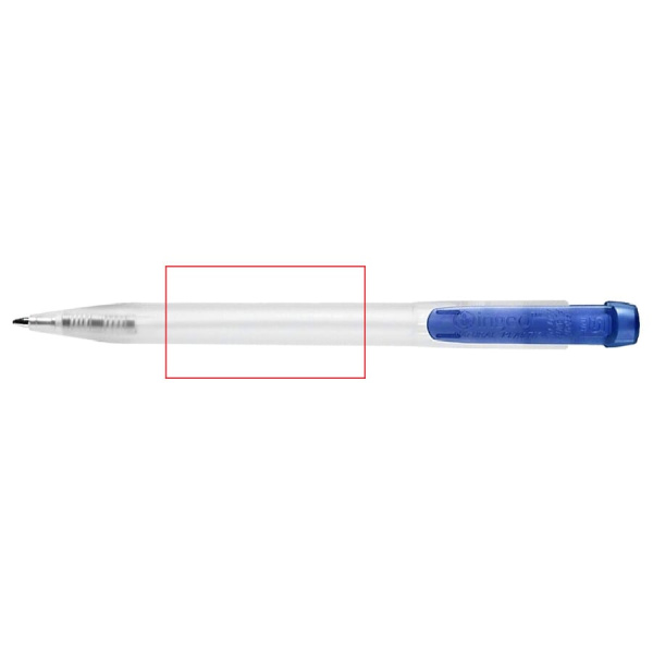 Kulspetspenna Ingeo TM Pen Clear transparent: I linje med klämman