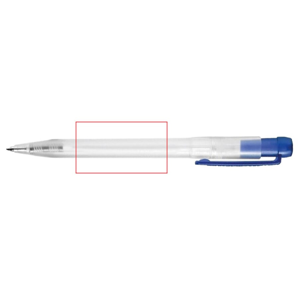 Kulspetspenna Ingeo TM Pen Clear transparent: 270° från klämman