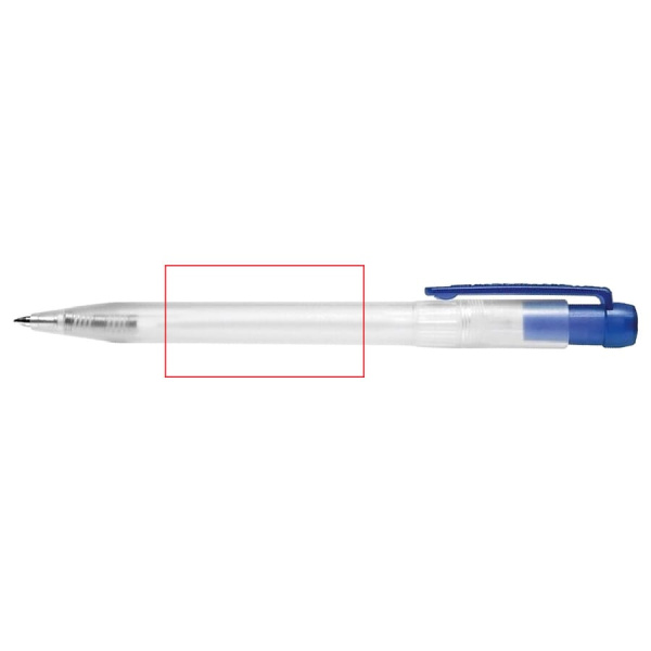 Kulspetspenna Ingeo TM Pen Clear transparent: 90° från klämman