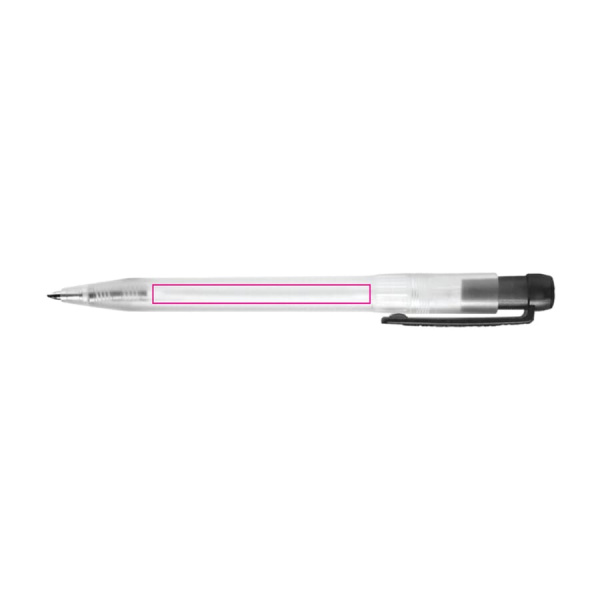 Kulspetspenna Ingeo TM Pen Clear transparent: 270° från klämman