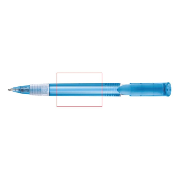 Kugelschreiber S40 Grip Transparent: In Verlängerung des Clips