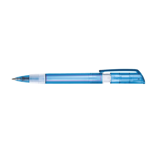 Kugelschreiber S40 Grip Transparent: 90° vom Clip