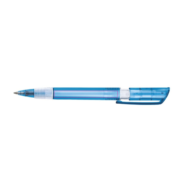 Kugelschreiber S40 Grip Transparent: 270° vom Clip