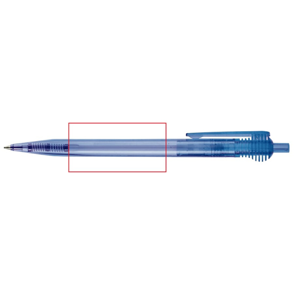Kugelschreiber Cosmo Transparent: 90° vom Clip