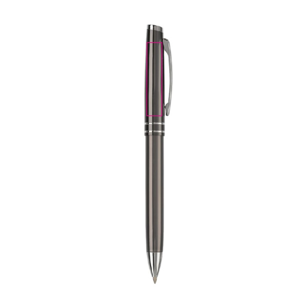 Ball pen metal 2 stripes: 270 degrees below the clip