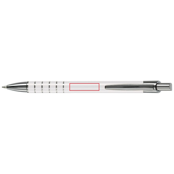 Talagante aluminum ball pen 5 rings: In line with the clip