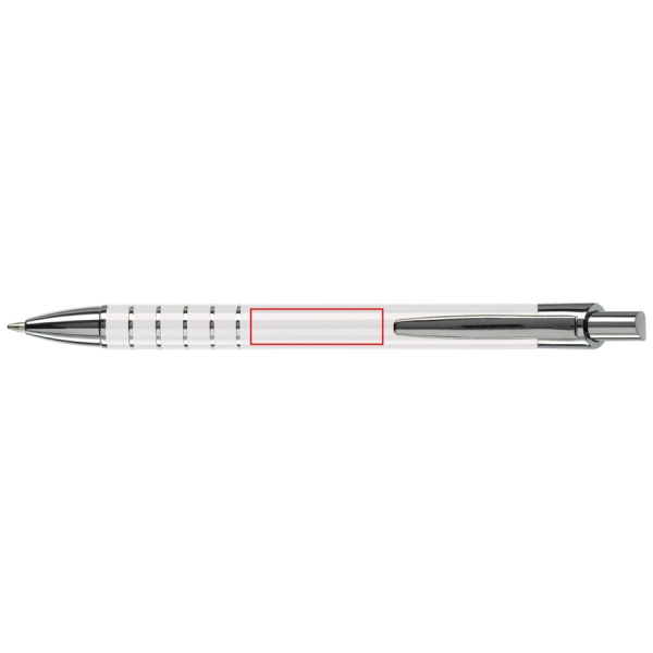 Talagante aluminum ball pen 5 rings: In line with the clip