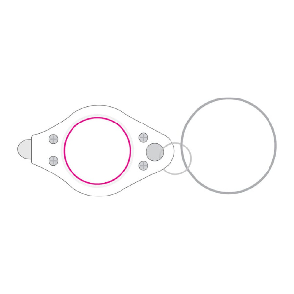 Mini event light round shape: side with screw