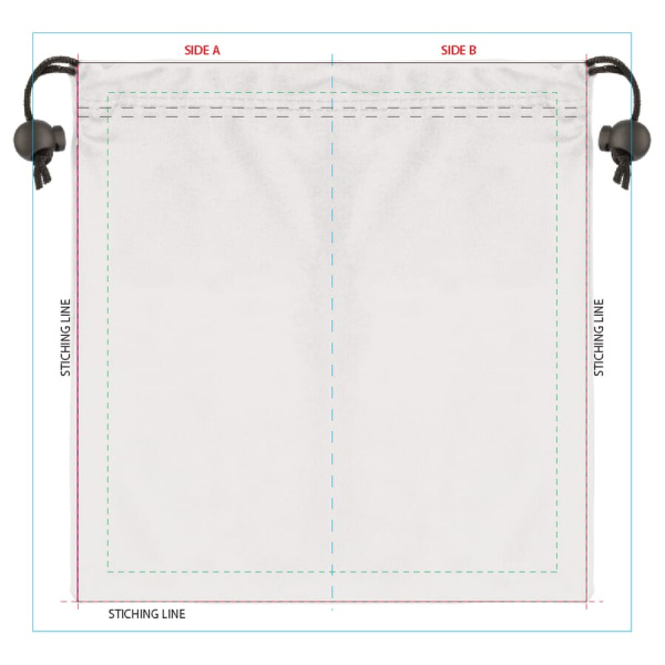 Microfiber pouch anti-bacterial 9x18 cm: on cloth