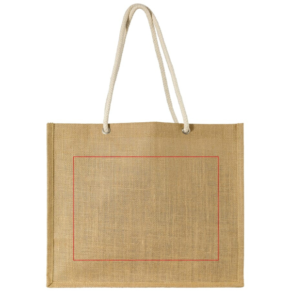 Shopping bag jute: side 1