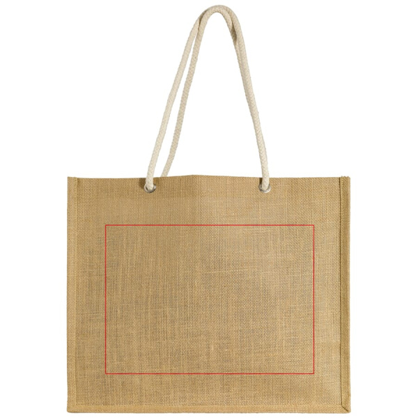 Shopping bag jute: side 2