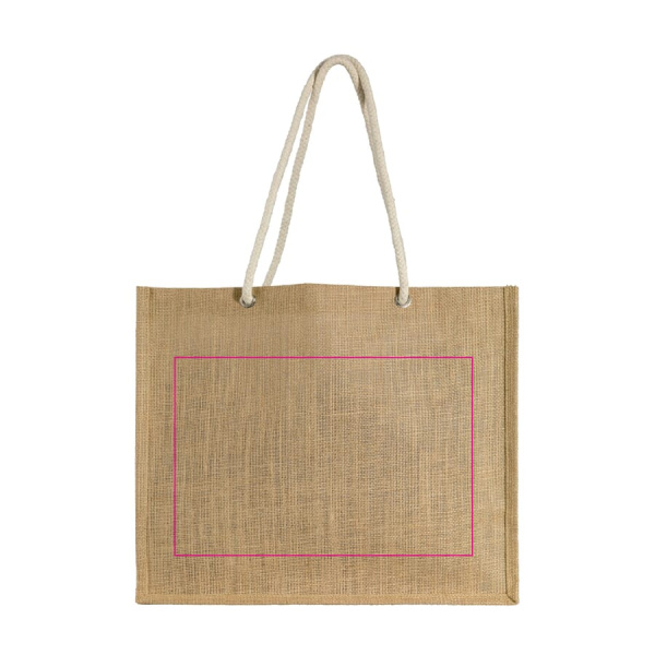 Shopping bag jute: side 2