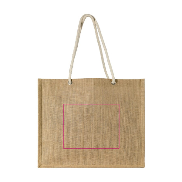 Shopping bag jute: side 1