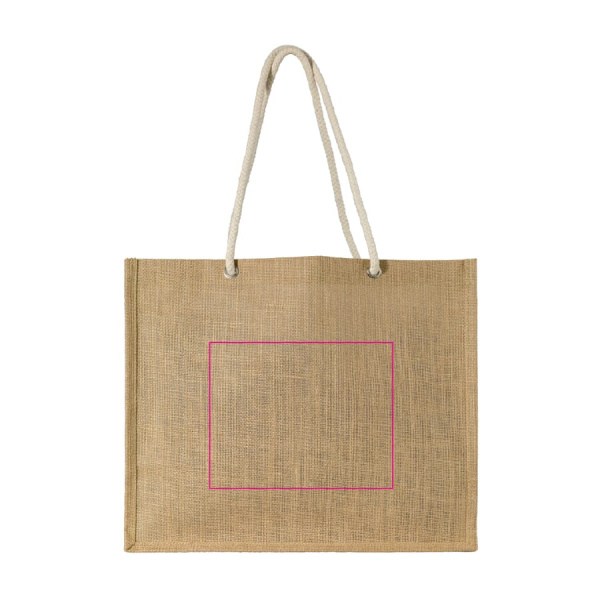 Shopping bag jute: side 2