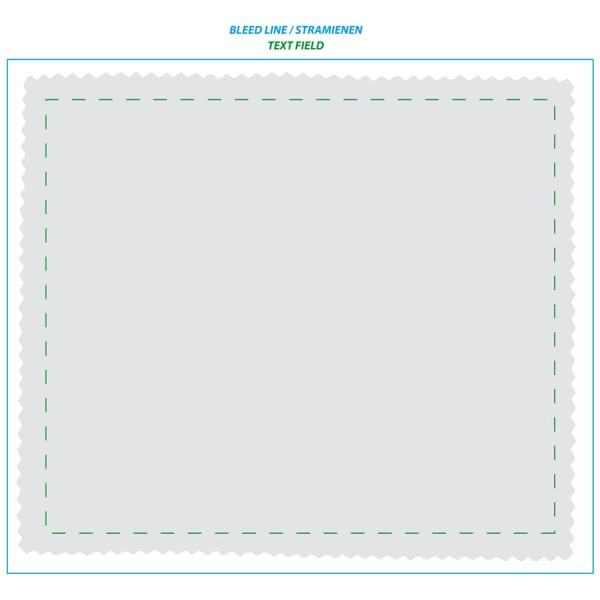 Smartphone cleaning cloth anti-bacterial 150x180 mm: side 1