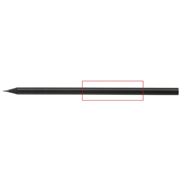 Black sharpened pencil: side 1