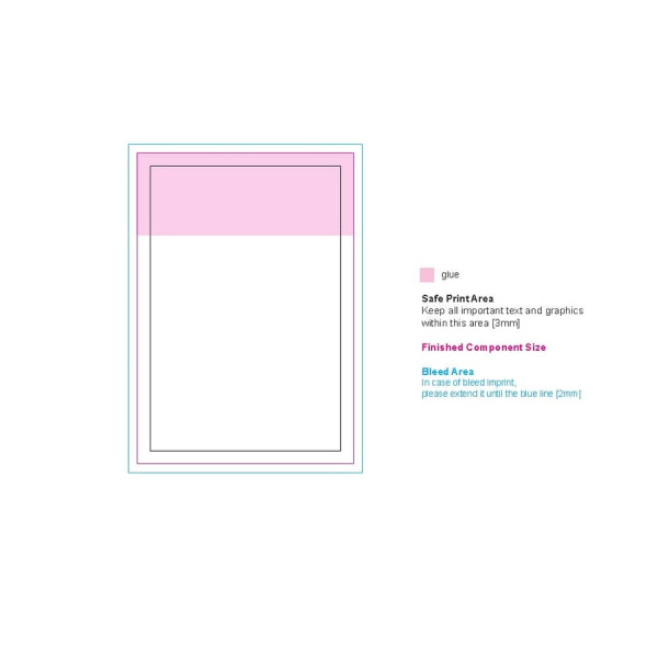 100, adhesive notes, 50x72 mm, full-colour: single-sheet printing