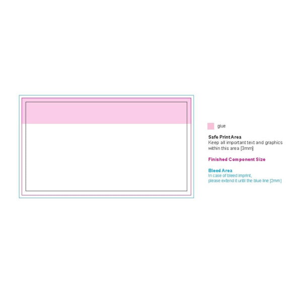 100 adhesive notes, 125x72 mm, full-colour: single-sheet printing