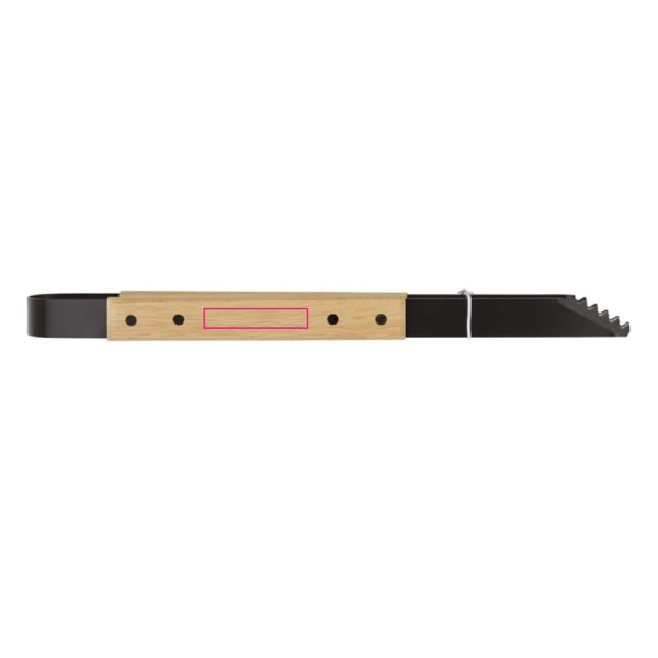 Barbecue tool set wood: pliers handle
