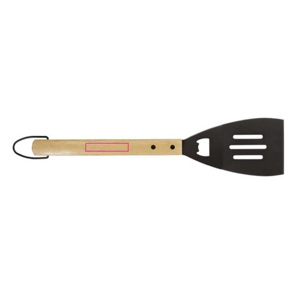 Barbecue tool set wood: spatula handle