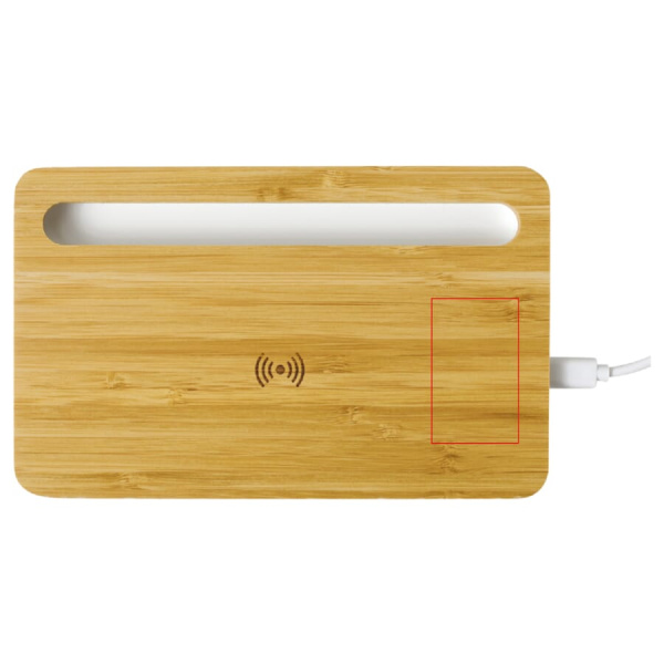 Bamboo wireless charger 5W: bottom right