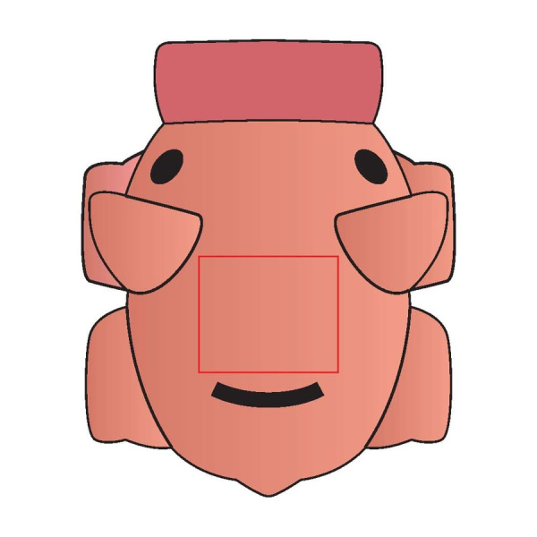 Little piggy swientie - piggy bank: top side