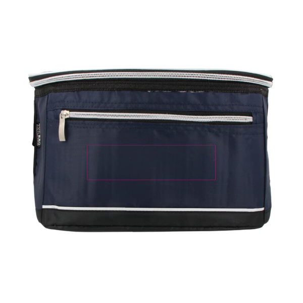 Coolerbag 30.5 x 17 x 19 cm: front with zipper