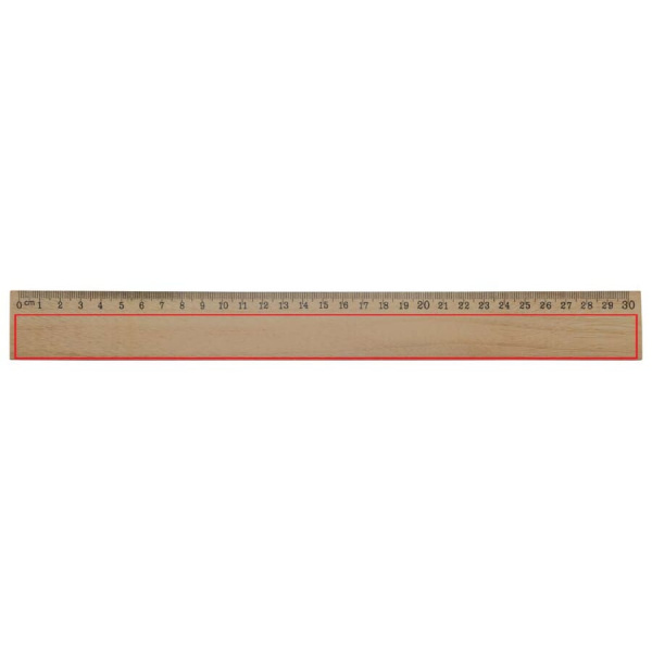 Linjal i trä 30 cm: Framsida