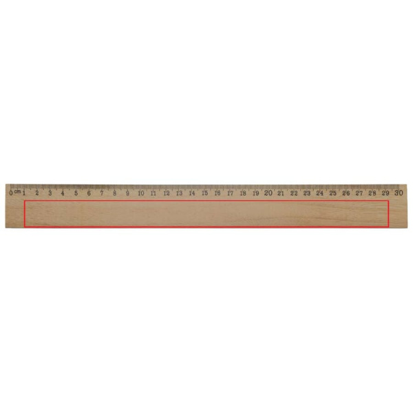Linjal i trä 30 cm: Framsida