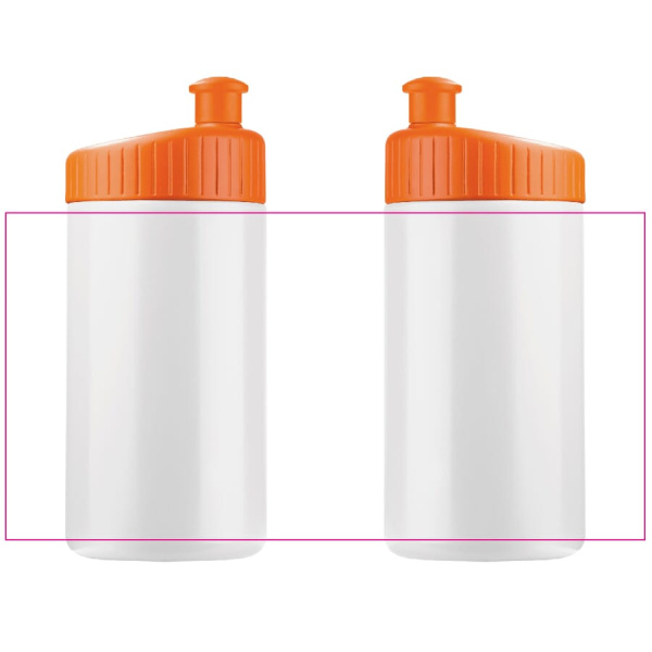 Sportflaska design 500 ml: Runt om