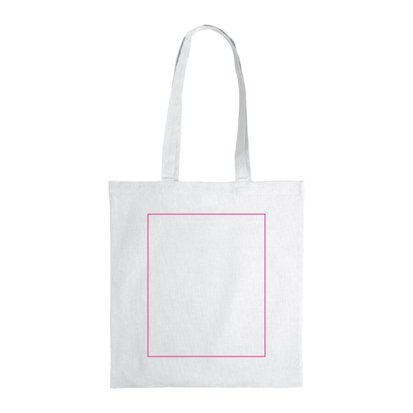 Shoulder bag cotton OEKO-TEX® 140g/m² 38x42 cm: side 1