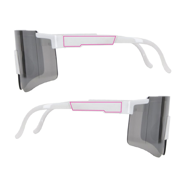 Tom R-PC sporta saulesbrilles ar spoguļlēcu UV400: 1 cm no eņģes kreisajā un labajā pusē