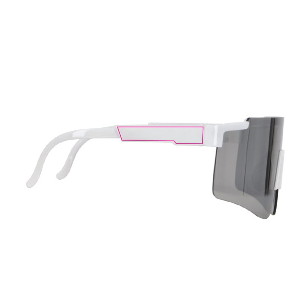 Tom R-PC sporta saulesbrilles ar spoguļlēcu UV400: 1 cm no labās eņģes