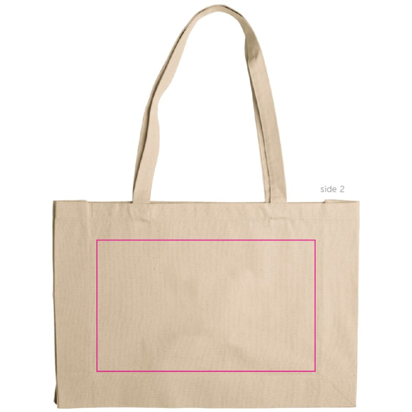 Õlakott lõuendist OEKO-TEX® 280g/m² 45x10x33 cm: 2. külg