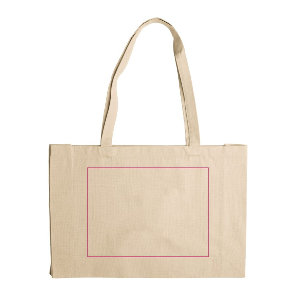 Õlakott lõuendist OEKO-TEX® 280g/m² 45x10x33 cm: 1. külg