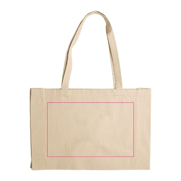 Õlakott lõuendist OEKO-TEX® 280g/m² 45x10x33 cm: 1. külg