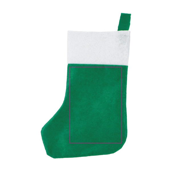 Felt Christmas stocking 40 cm: side 2