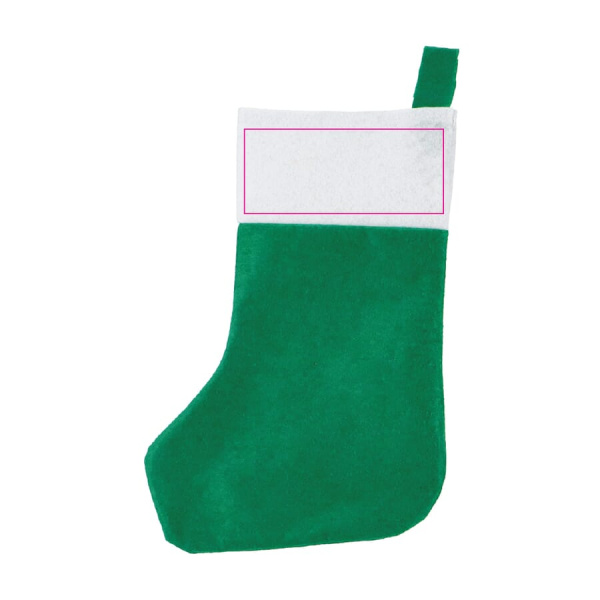 Felt Christmas stocking 40 cm: side 2 top
