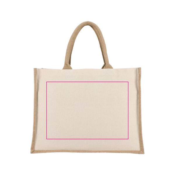 Jute-bomull Toteväska OEKO-TEX® 42,5 x 19 x 32 cm 320g/m²: sida 2