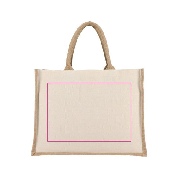 Jute-bomull Toteväska OEKO-TEX® 42,5 x 19 x 32 cm 320g/m²: sida 1
