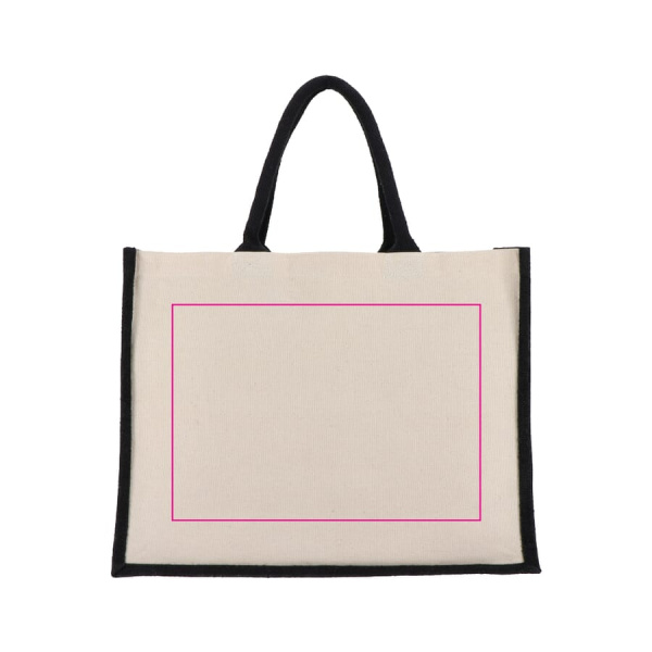 Juutti-puuvilla Kangaskassi OEKO-TEX® 42.5 x 19 x 32 cm 320g/m²: puoli 2