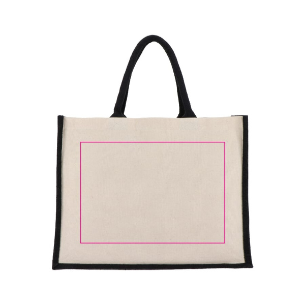 Juutti-puuvilla Kangaskassi OEKO-TEX® 42.5 x 19 x 32 cm 320g/m²: puoli 2